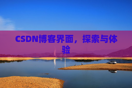 CSDN博客界面，探索与体验